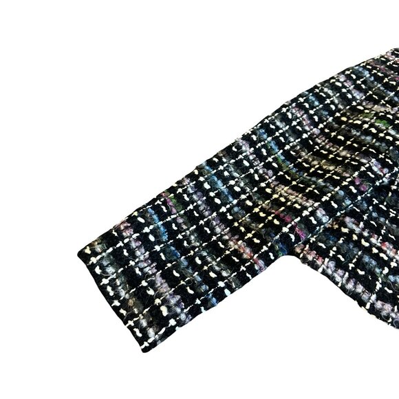 Iro Juane Jacket Open-Front Blazer Black Multi-Color Tweed Size 40 Large NWT NEW - Picture 5 of 14